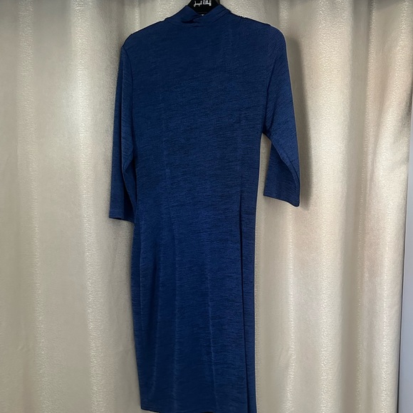 Joseph Ribkoff Blue Melange Dress NWT - Picture 7 of 8